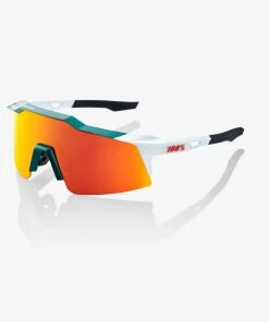 100% Europe SPEEDCRAFT® SL - BORA - Hansgrohe Team Gloss Metallic / Matte White - HiPER® Red Multilayer Mirror Lens