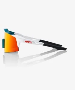 100% Europe SPEEDCRAFT® SL - BORA - Hansgrohe Team Gloss Metallic / Matte White - HiPER® Red Multilayer Mirror Lens