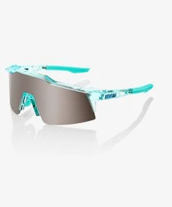 100% Europe Sunglasses SPEEDCRAFT® SL - Polished Translucent Mint - HiPER® Silver Mirror Lens