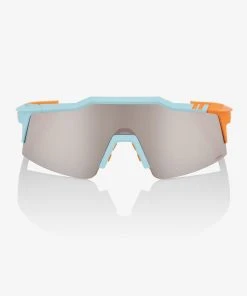 100% Europe SPEEDCRAFT® SL - Soft Tact Two Tone - HiPER® Silver Mirror Lens Sunglasses