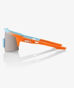 100% Europe SPEEDCRAFT® SL - Soft Tact Two Tone - HiPER® Silver Mirror Lens Sunglasses