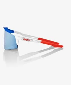 100% Europe Speedcraft® SL TotalEnergies Team Matte White / Metallic Blue - HiPER® Blue Multilayer Mirror Lens