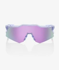 100% Europe Sunglasses SPEEDCRAFT® XS - Polished Translucent Lavender - HiPER® Lavender Mirror Lens