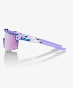 100% Europe Sunglasses SPEEDCRAFT® XS - Polished Translucent Lavender - HiPER® Lavender Mirror Lens