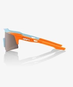 100% Europe SPEEDCRAFT® XS - Soft Tact Two Tone - HiPER Silver Mirror Lens Sunglasses