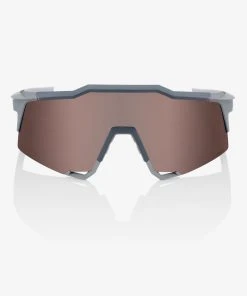 100% Europe SPEEDCRAFT® - Soft Tact Stone Grey - HiPER® Crimson Silver Mirror Lens