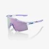 100% Europe Sunglasses SPEEDCRAFT® - Polished Translucent Lavender - HiPER® Lavender Mirror Lens