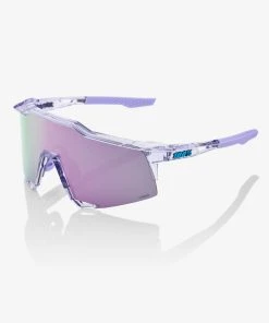 100% Europe Sunglasses SPEEDCRAFT® - Polished Translucent Lavender - HiPER® Lavender Mirror Lens