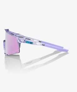 100% Europe Sunglasses SPEEDCRAFT® - Polished Translucent Lavender - HiPER® Lavender Mirror Lens
