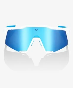 100% Europe Sunglasses Speedcraft® SE Movistar Team White - HiPER® Blue Multilayer Mirror Lens