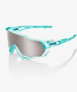 100% Europe SPEEDTRAP® - Polished Translucent Mint - HiPER® Silver Mirror Lens
