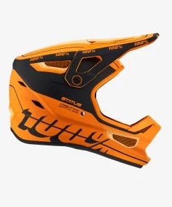 100% STATUS Youth Helmet Topenga Orange/Black Full Face