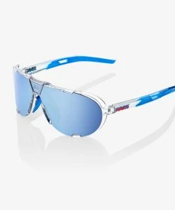 100% Europe WESTCRAFT + - Jorge Martin SE Polished Clear - HiPER Blue Multilayer Mirror Lens