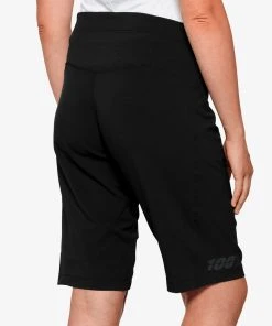 100% RIDECAMP Women's Shorts W/ Liner Black