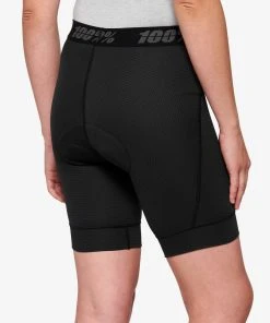 100% RIDECAMP Women's Shorts W/ Liner Black