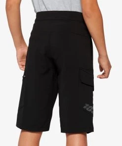 100% Youth Shorts And Pants RIDECAMP Youth Shorts W/ Liner Black 8 100% Youth Shorts And Pants RIDECAMP Youth Shorts W/ Liner Black